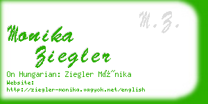 monika ziegler business card